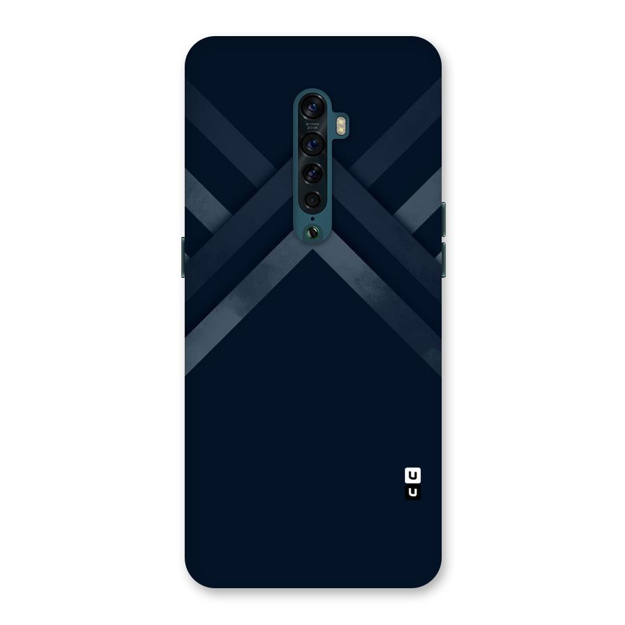 Navy Blue Arrow Back Case for Oppo Reno2