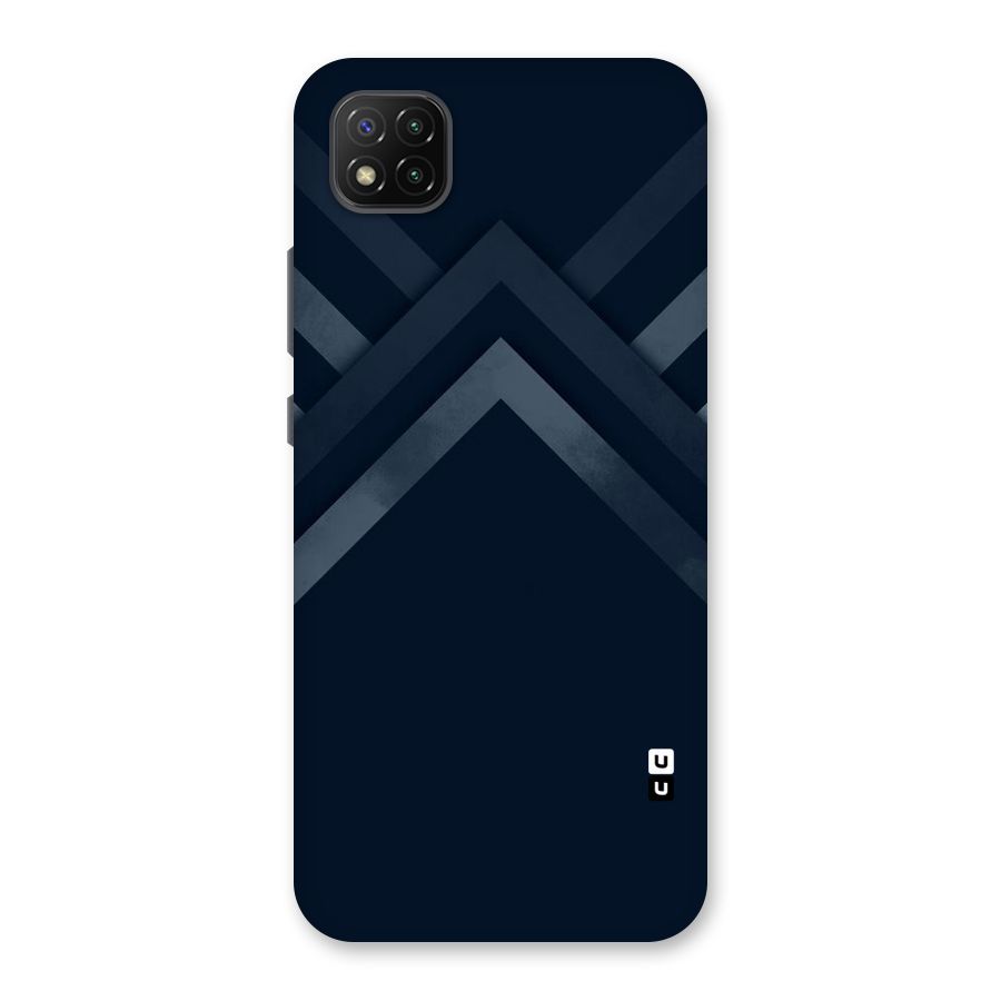 Navy Blue Arrow Back Case for Poco C3