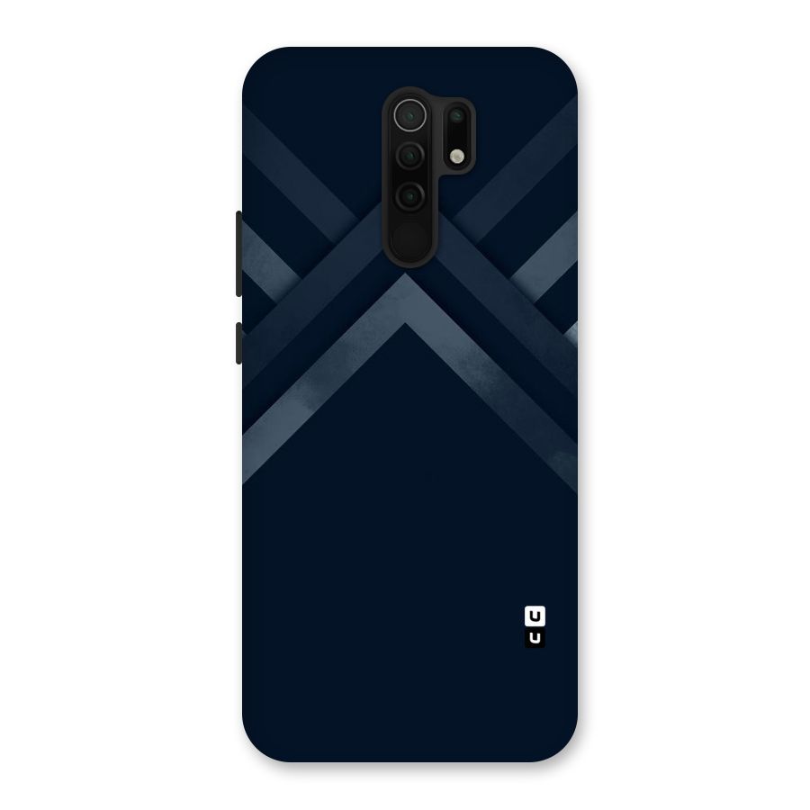 Navy Blue Arrow Back Case for Poco M2