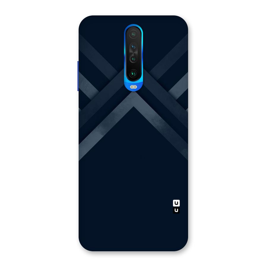 Navy Blue Arrow Back Case for Poco X2