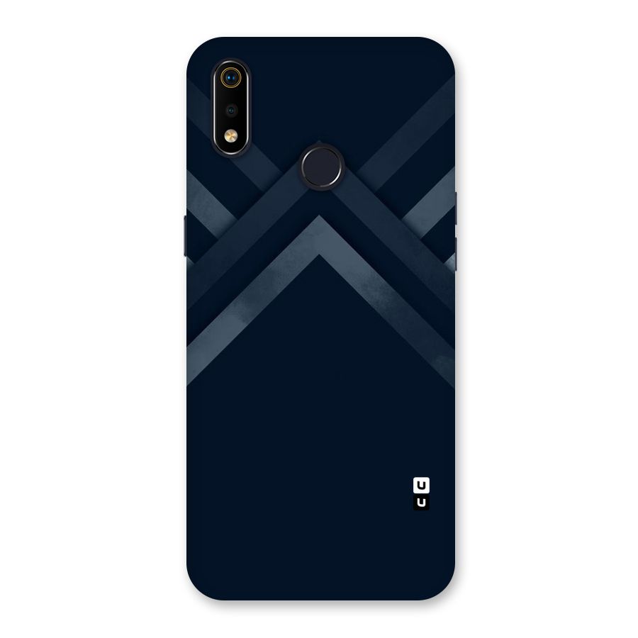 Navy Blue Arrow Back Case for Realme 3i