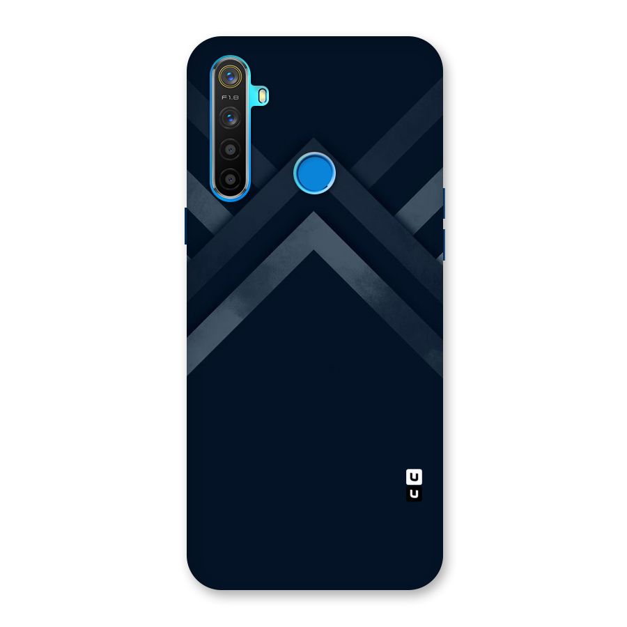 Navy Blue Arrow Back Case for Realme 5
