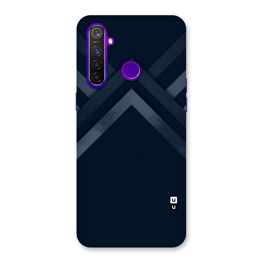 Navy Blue Arrow Back Case for Realme 5 Pro