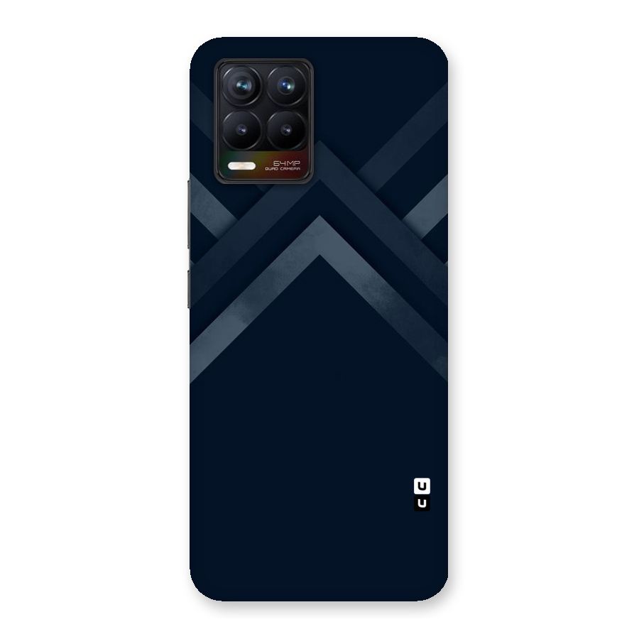 Navy Blue Arrow Back Case for Realme 8