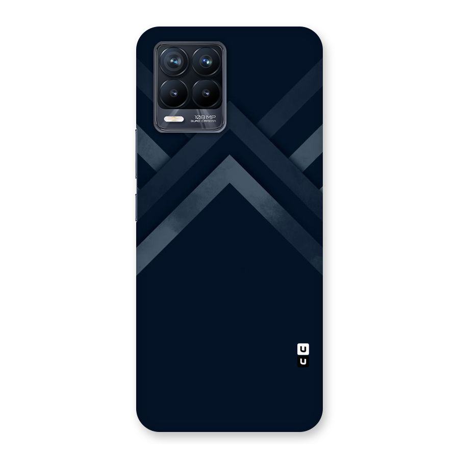 Navy Blue Arrow Back Case for Realme 8 Pro