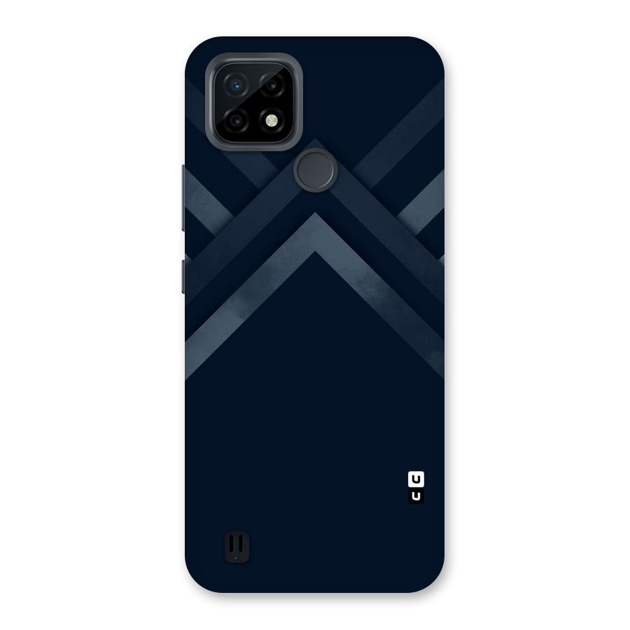 Navy Blue Arrow Back Case for Realme C21