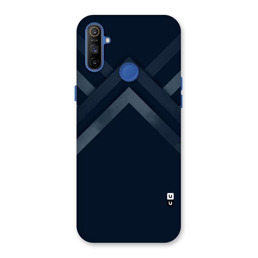 Navy Blue Arrow Back Case for Realme Narzo 10A