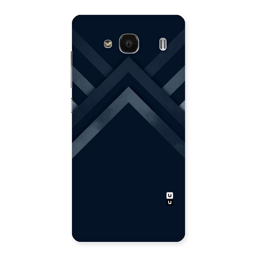 Navy Blue Arrow Back Case for Redmi 2 Prime