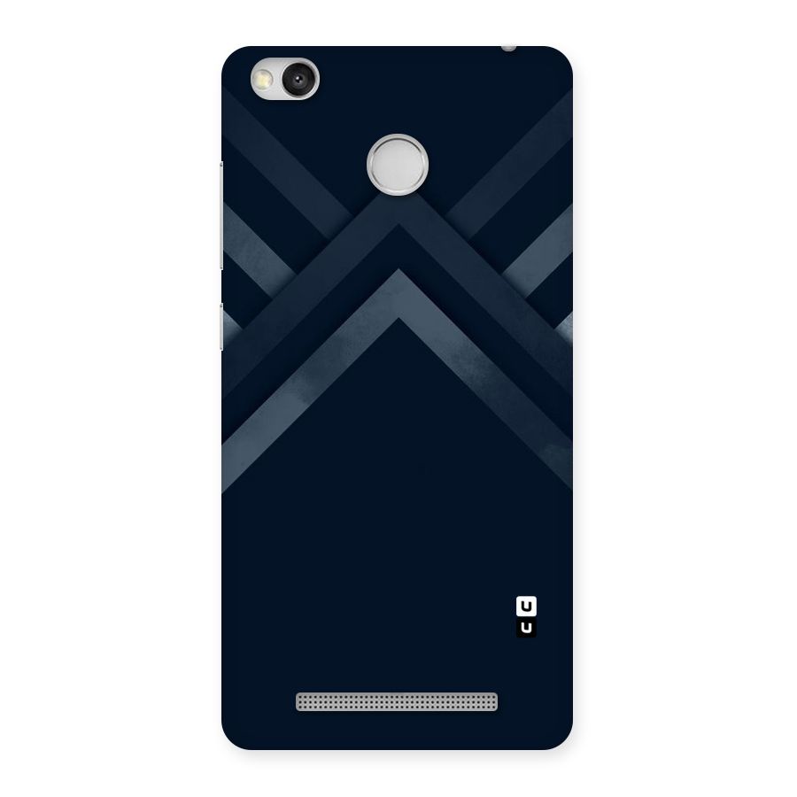 Navy Blue Arrow Back Case for Redmi 3S Prime