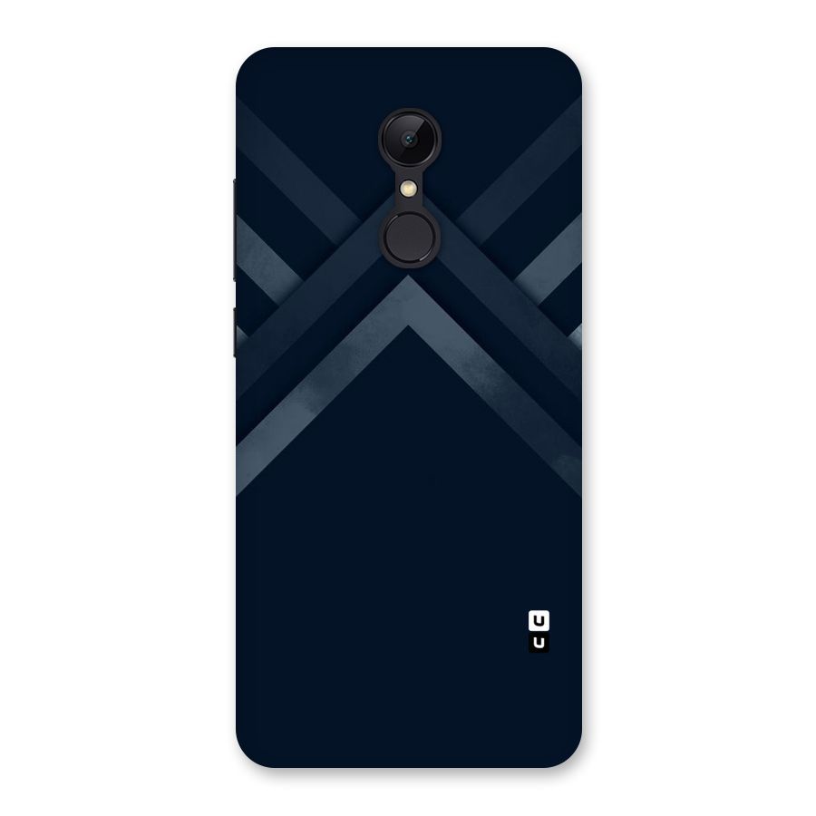 Navy Blue Arrow Back Case for Redmi 5
