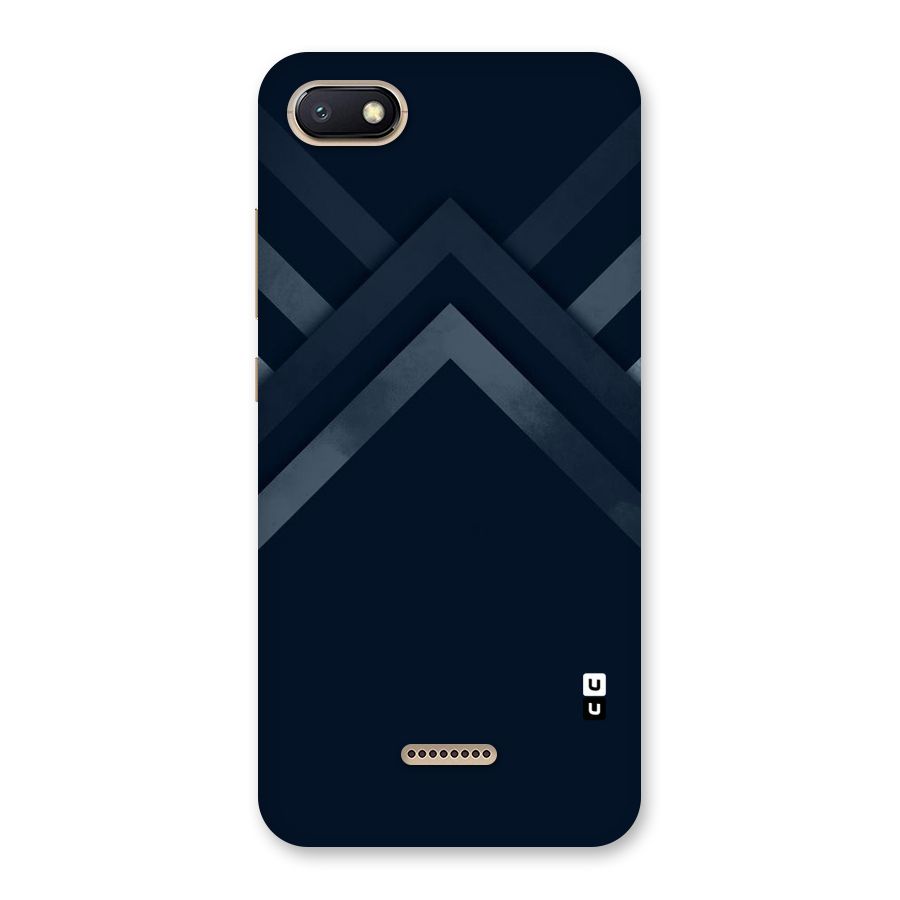 Navy Blue Arrow Back Case for Redmi 6A