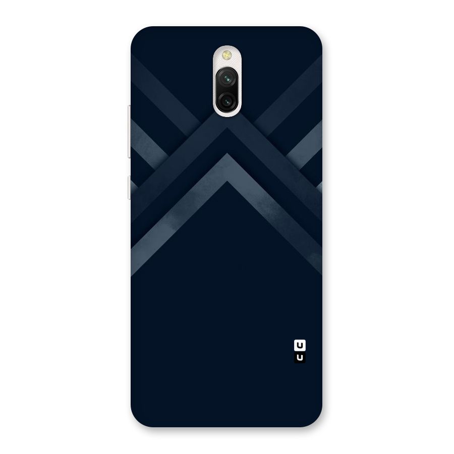Navy Blue Arrow Back Case for Redmi 8A Dual