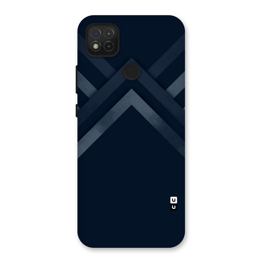 Navy Blue Arrow Back Case for Redmi 9