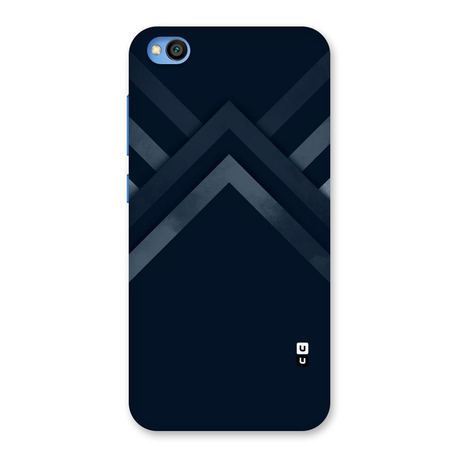 Navy Blue Arrow Back Case for Redmi Go