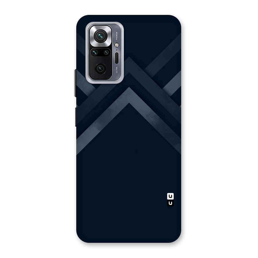 Navy Blue Arrow Back Case for Redmi Note 10 Pro