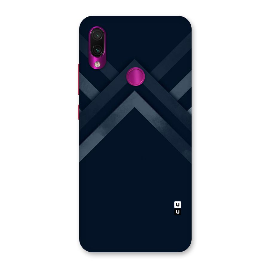 Navy Blue Arrow Back Case for Redmi Note 7 Pro