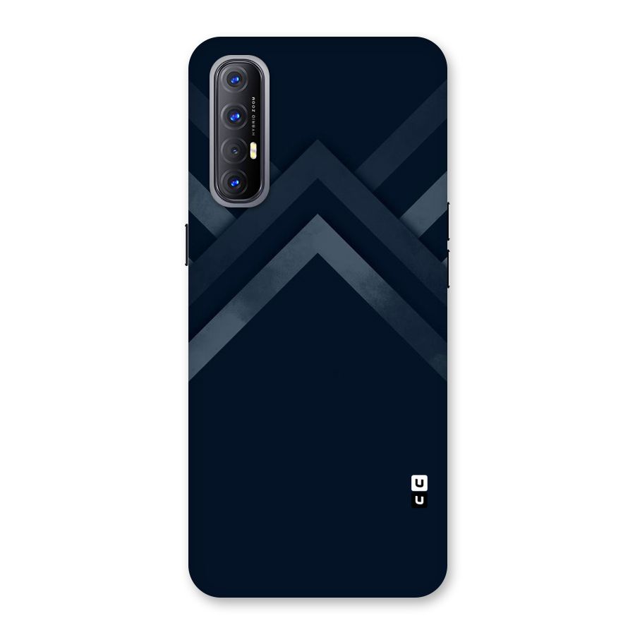 Navy Blue Arrow Back Case for Reno3 Pro