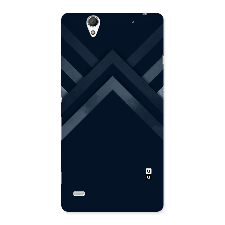 Navy Blue Arrow Back Case for Sony Xperia C4