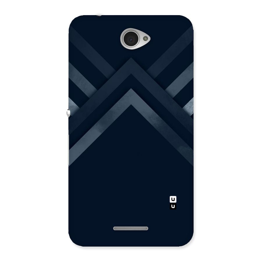 Navy Blue Arrow Back Case for Sony Xperia E4