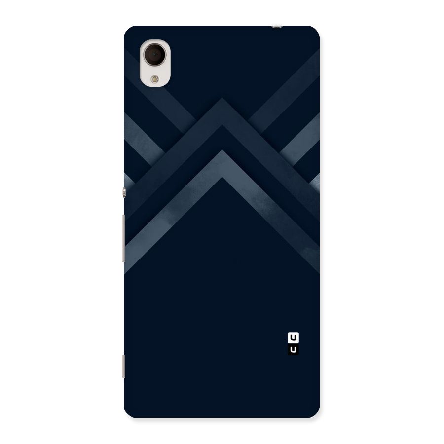 Navy Blue Arrow Back Case for Sony Xperia M4