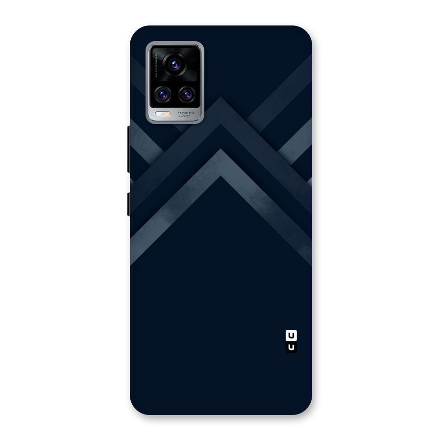 Navy Blue Arrow Back Case for Vivo V20 Pro