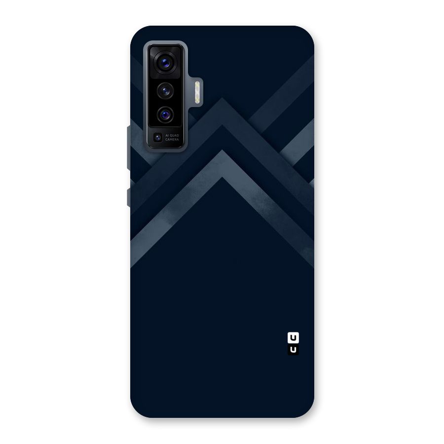 Navy Blue Arrow Back Case for Vivo X50