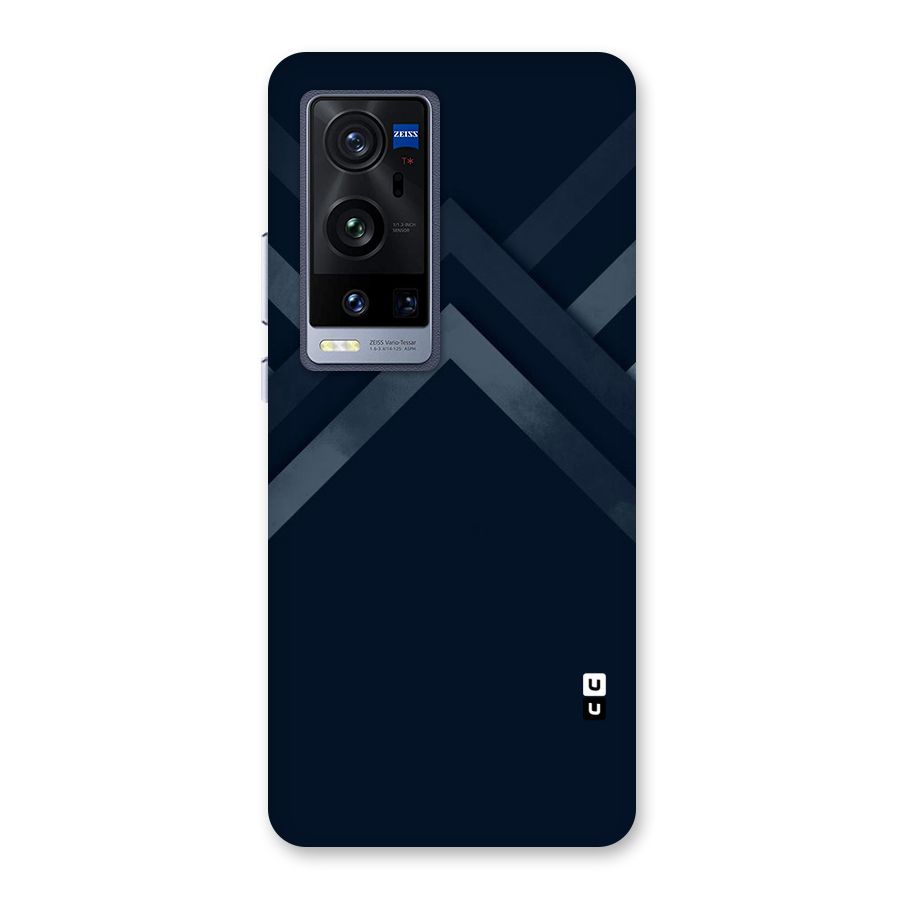 Navy Blue Arrow Back Case for Vivo X60 Pro Plus