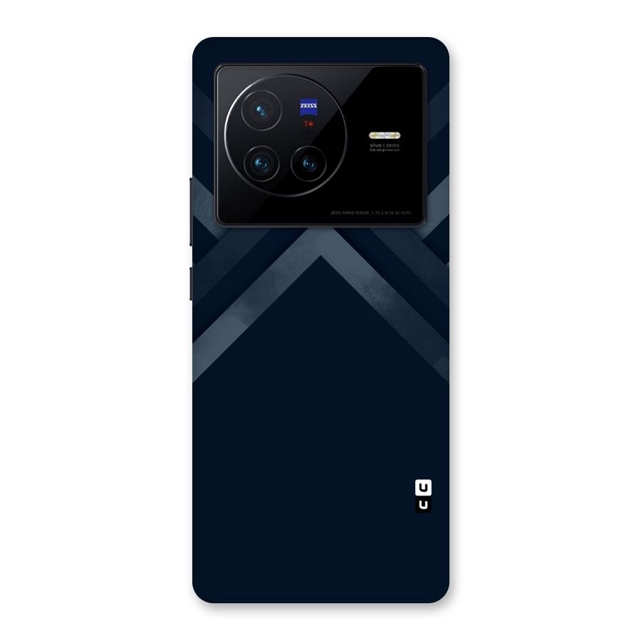 Navy Blue Arrow Back Case for Vivo X80