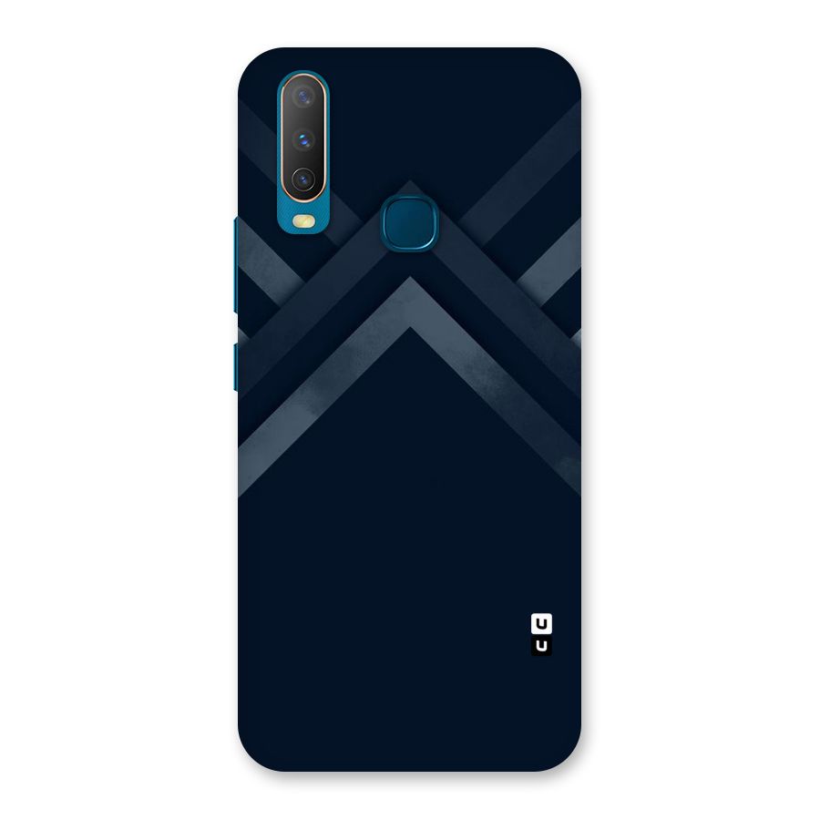 Navy Blue Arrow Back Case for Vivo Y15