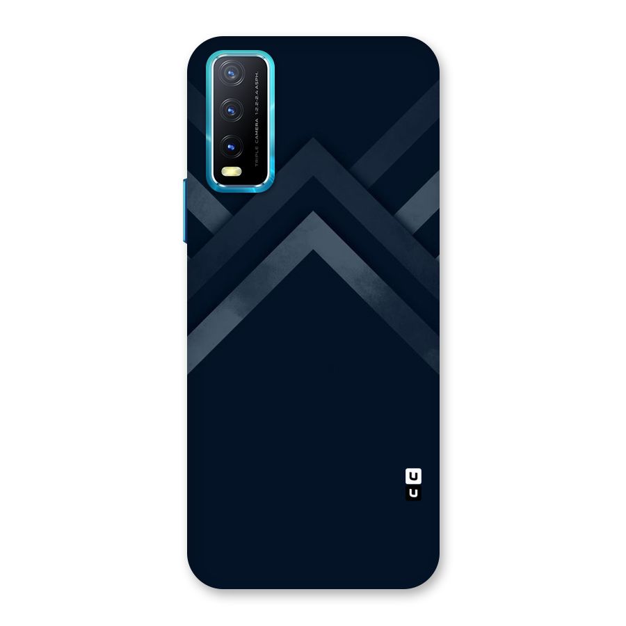 Navy Blue Arrow Back Case for Vivo Y20G
