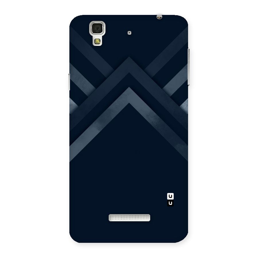 Navy Blue Arrow Back Case for Yu Yureka