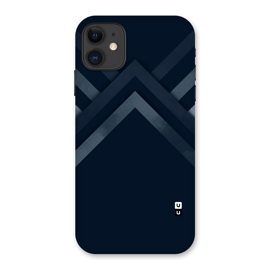 Navy Blue Arrow Back Case for iPhone 11