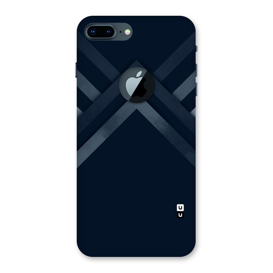 Navy Blue Arrow Back Case for iPhone 7 Plus Logo Cut