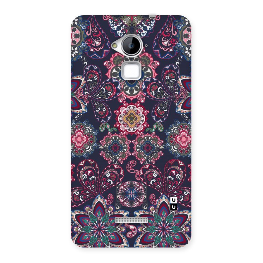 Navy Blue Bloom Pattern Back Case for Coolpad Note 3