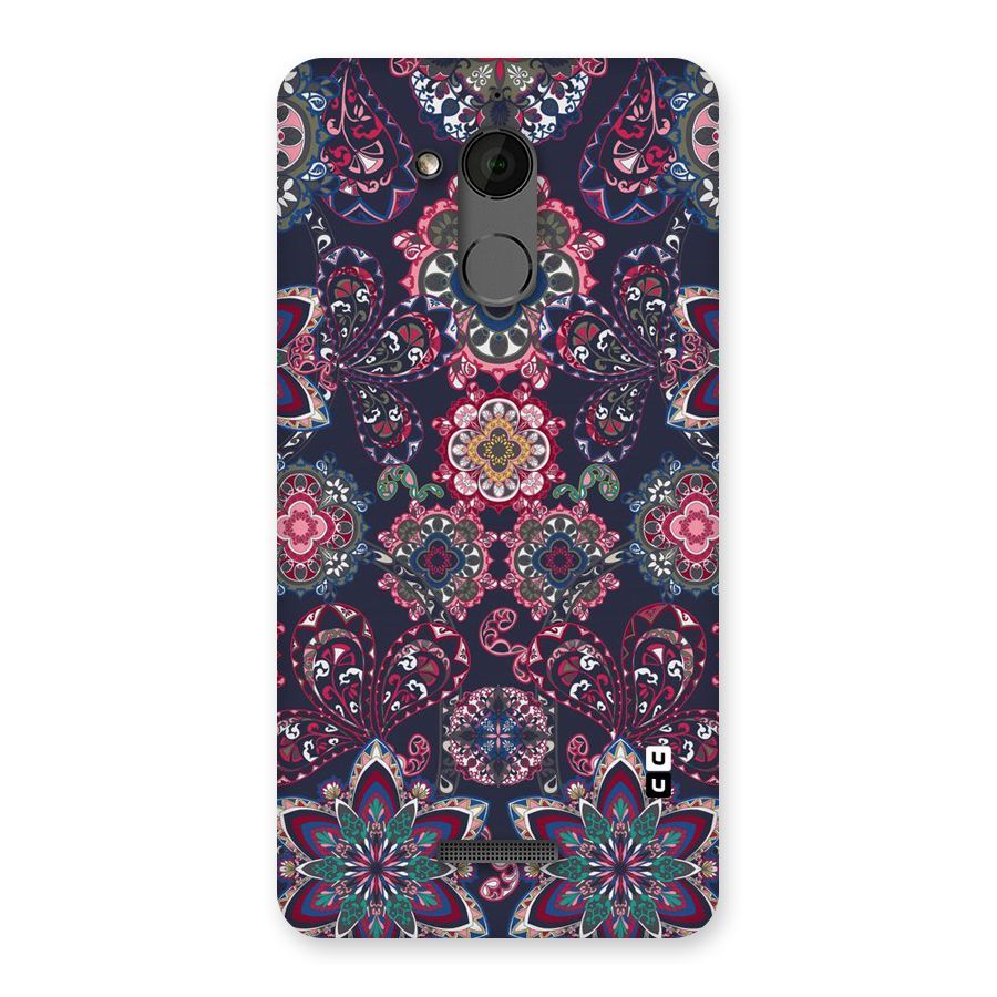 Navy Blue Bloom Pattern Back Case for Coolpad Note 5