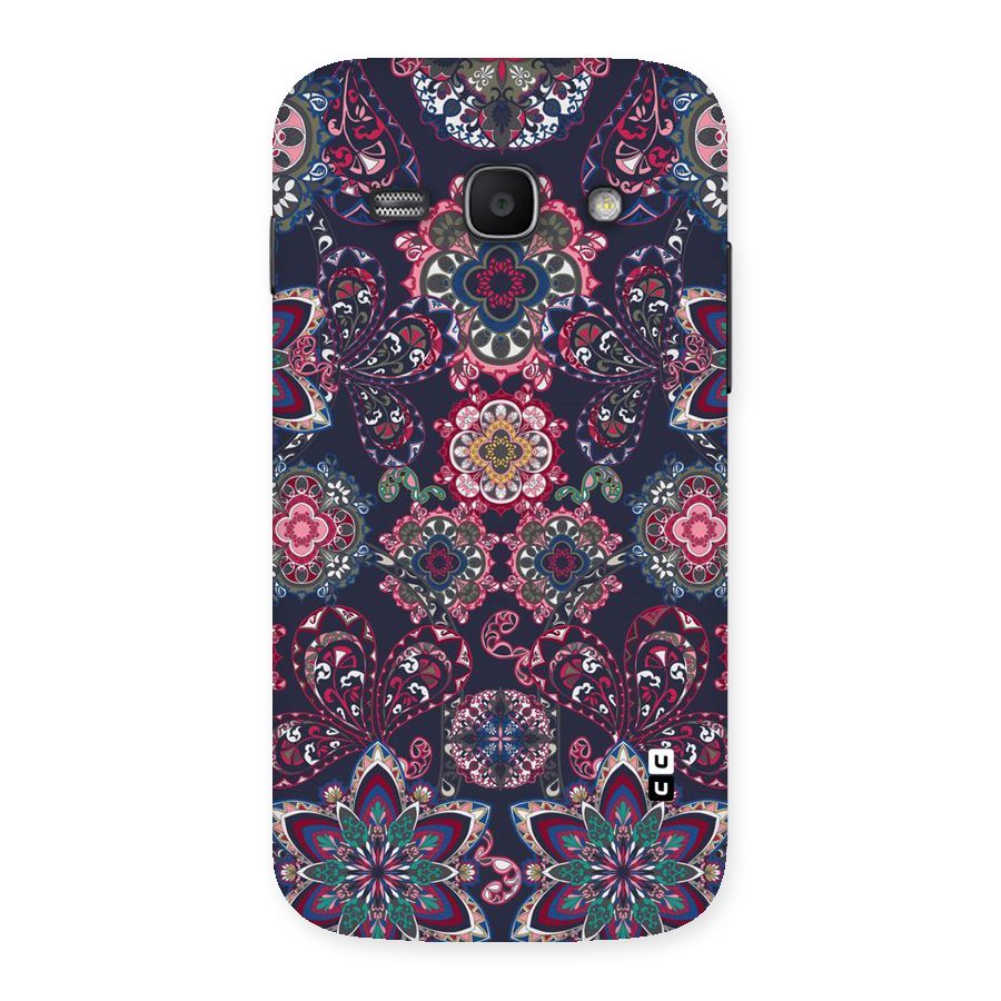 Navy Blue Bloom Pattern Back Case for Galaxy Ace 3