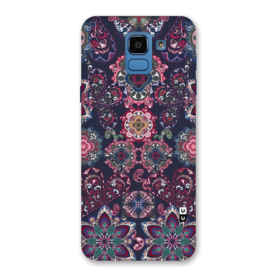 Navy Blue Bloom Pattern Back Case for Galaxy On6