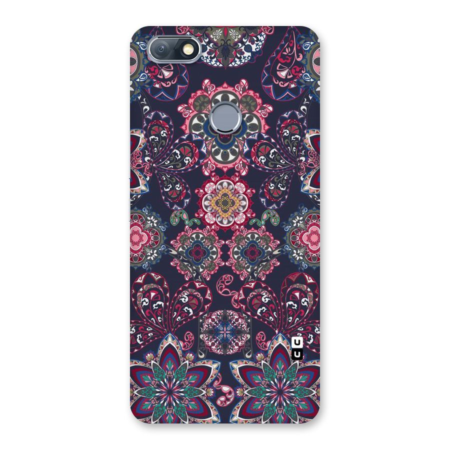 Navy Blue Bloom Pattern Back Case for Infinix Note 5