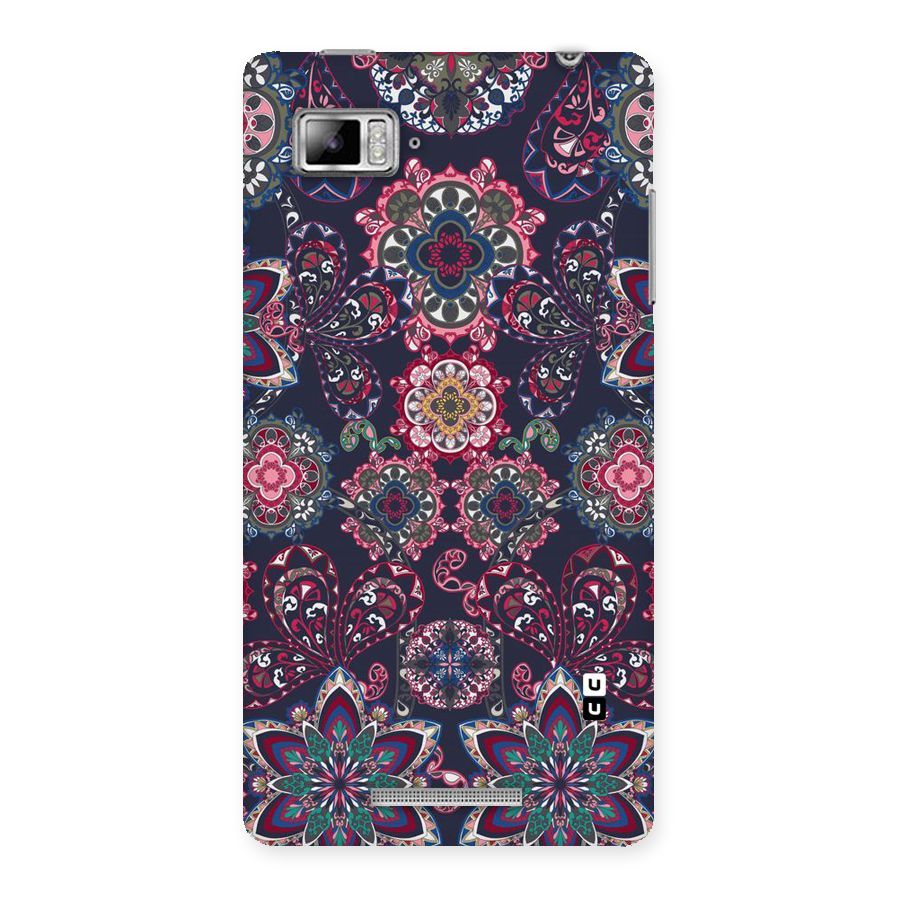 Navy Blue Bloom Pattern Back Case for Lenovo Vibe Z K910