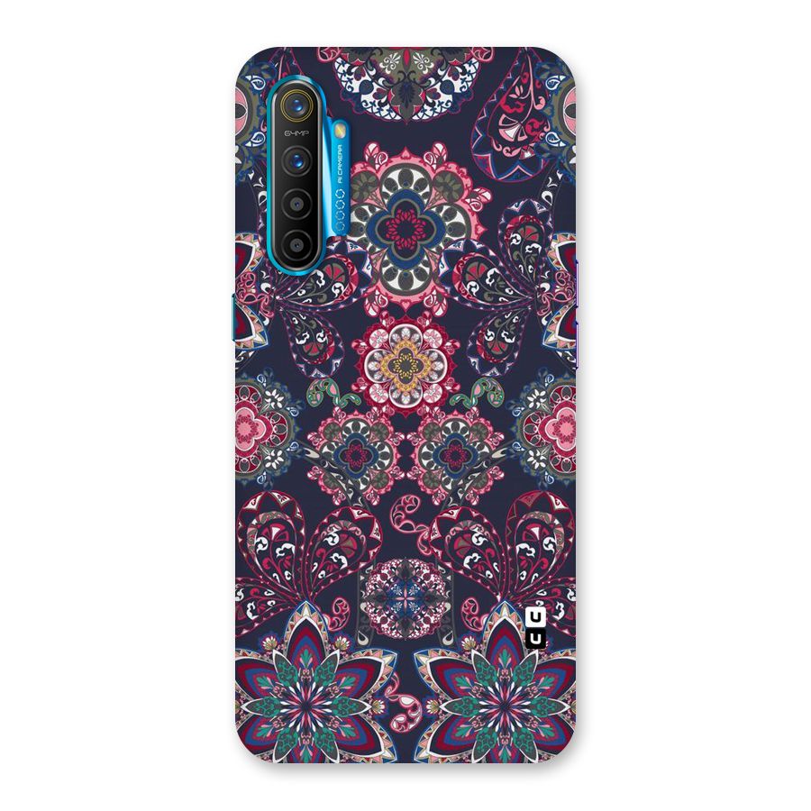 Navy Blue Bloom Pattern Back Case for Realme XT
