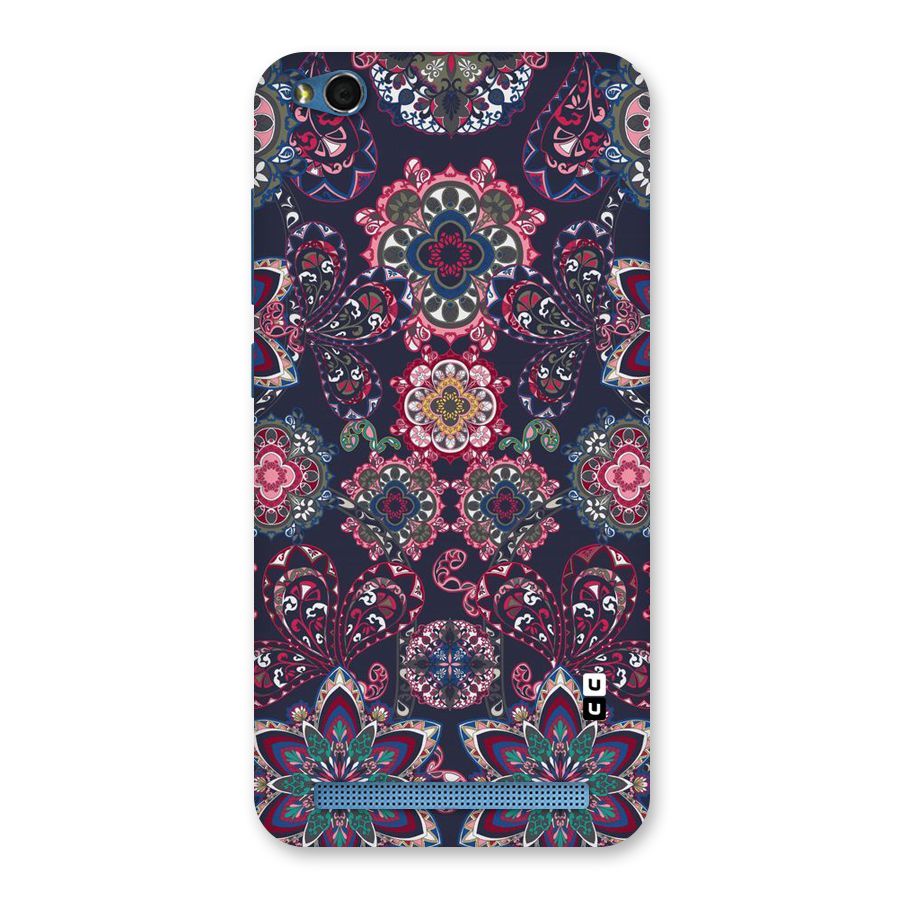 Navy Blue Bloom Pattern Back Case for Redmi 5A