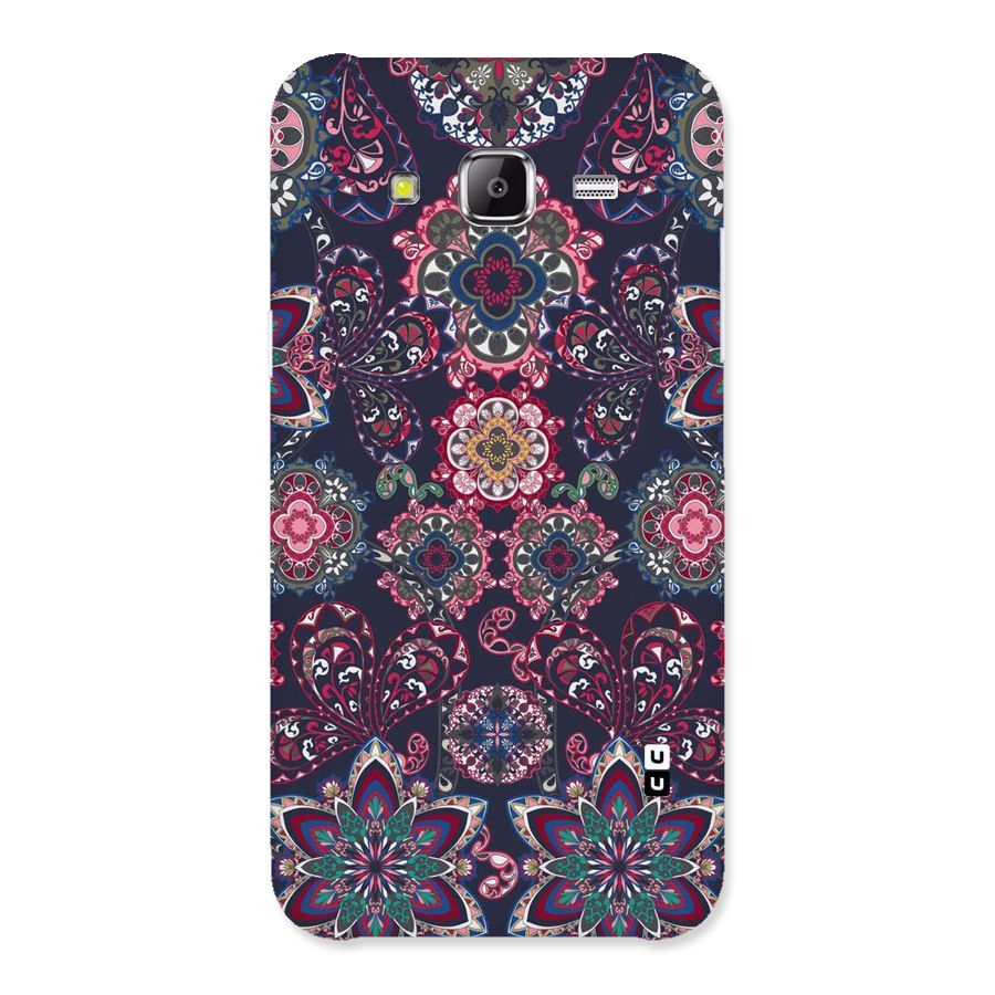 Navy Blue Bloom Pattern Back Case for Samsung Galaxy J2 Prime