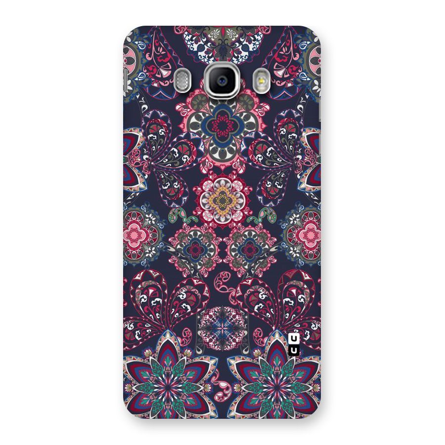 Navy Blue Bloom Pattern Back Case for Samsung Galaxy J5 2016