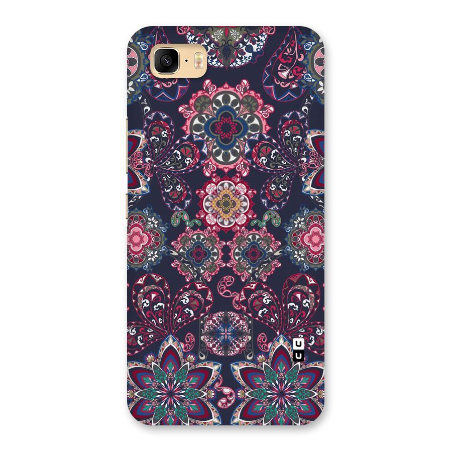 Navy Blue Bloom Pattern Back Case for Zenfone 3s Max