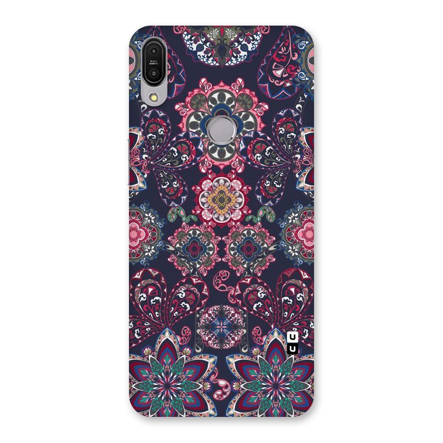 Navy Blue Bloom Pattern Back Case for Zenfone Max Pro M1