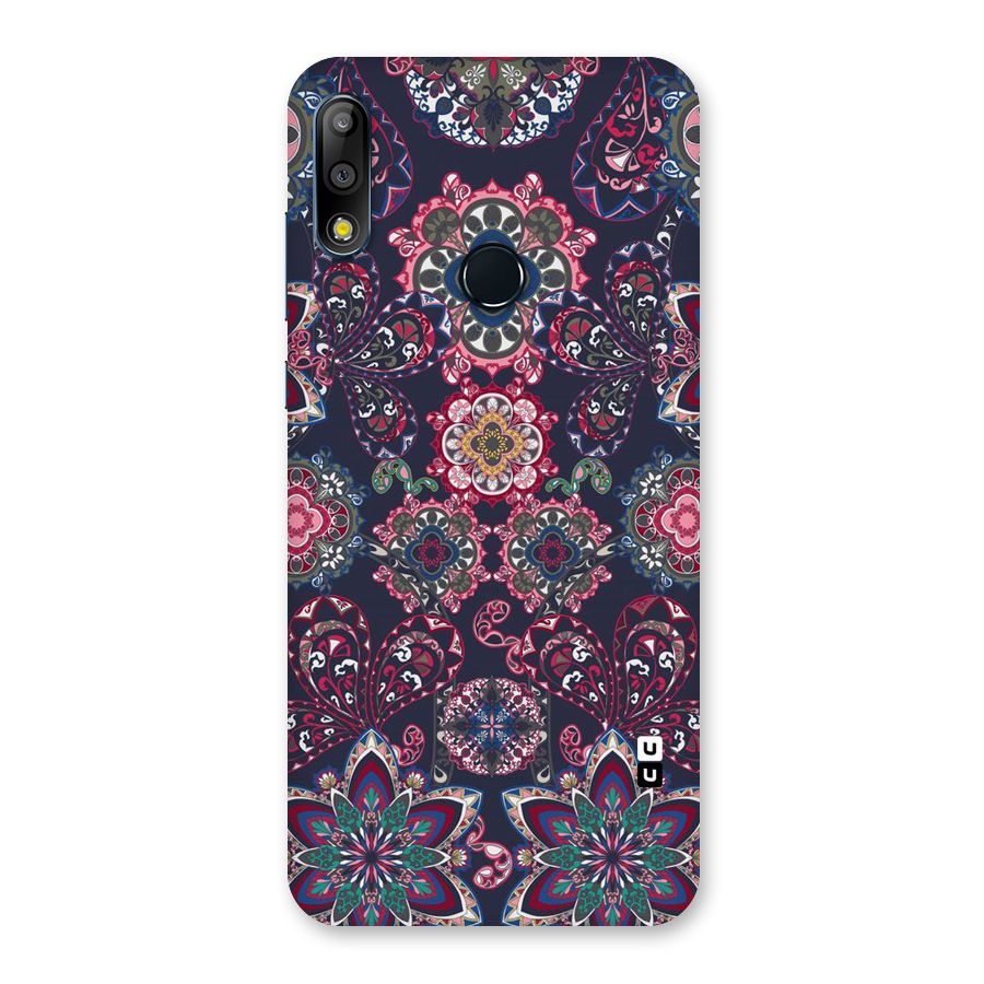 Navy Blue Bloom Pattern Back Case for Zenfone Max Pro M2