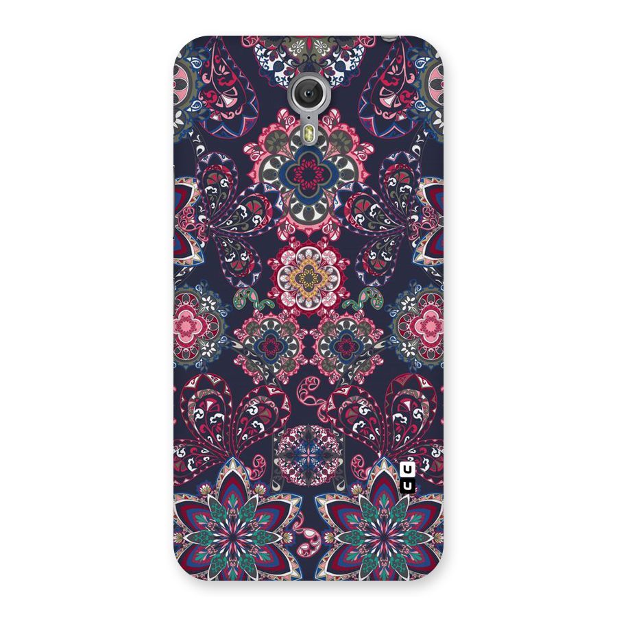 Navy Blue Bloom Pattern Back Case for Zuk Z1