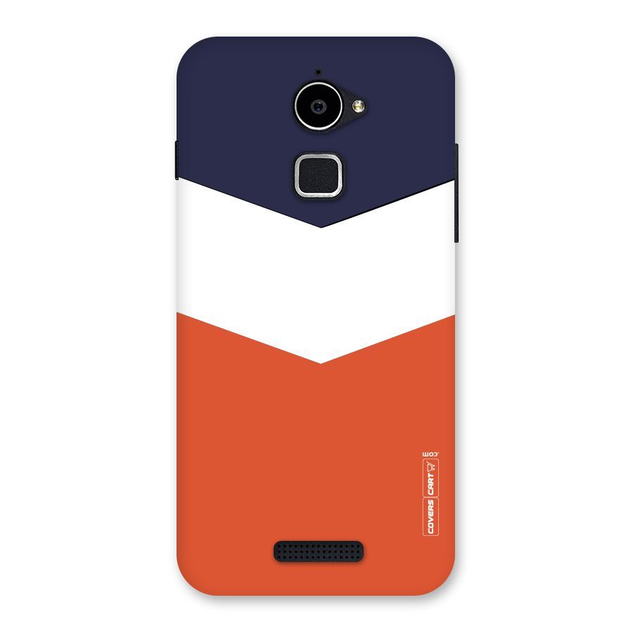 Navy Blue White Orange Arrow Back Case for Coolpad Note 3 Lite