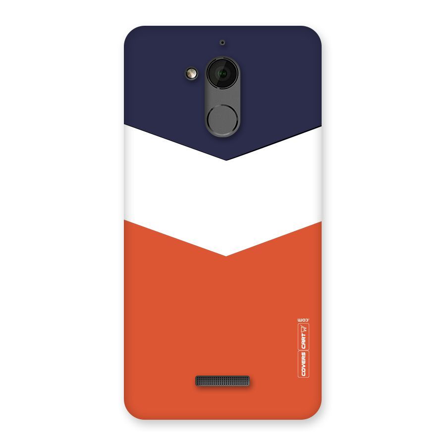 Navy Blue White Orange Arrow Back Case for Coolpad Note 5
