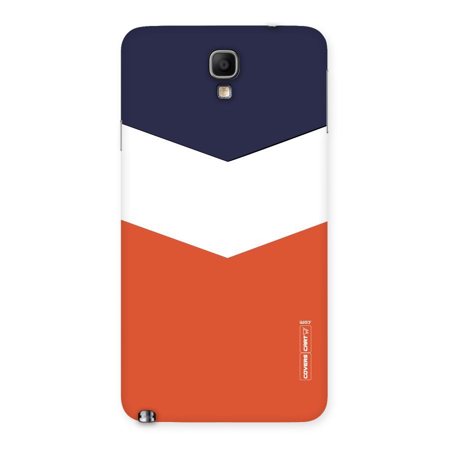 Navy Blue White Orange Arrow Back Case for Galaxy Note 3 Neo